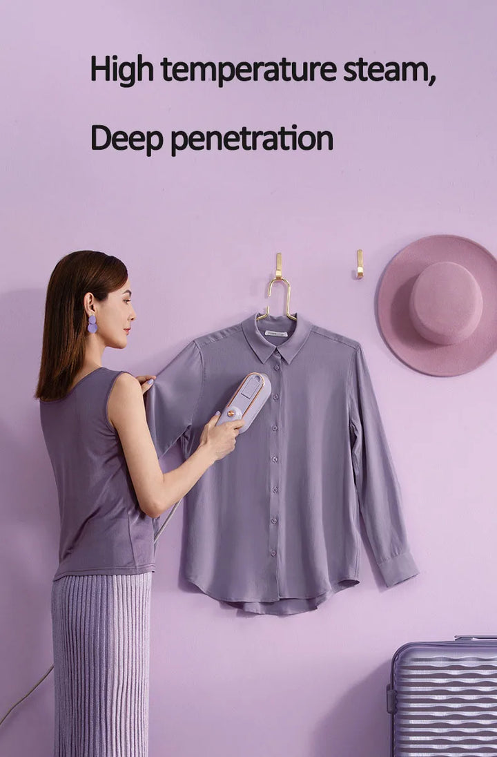 New Hanging Ironing Machine Handheld 1000W Home Small Steam Iron Portable Dry Wet Double Ironing 6 Holes For Steam