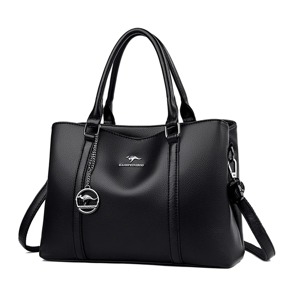 Genuine Brand Luxury Designer Women Bags High Quality Leather Shoulder Crossbody Messenger Tote Bag Large Handbag Purses