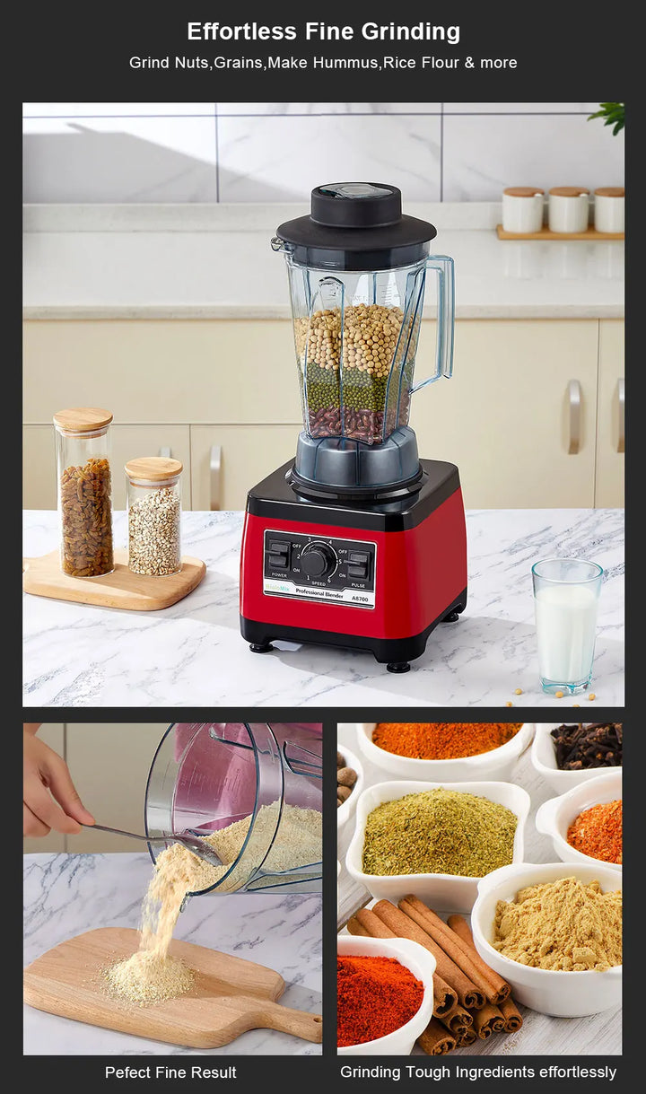 BioloMix【7 Years Warranty】BPA Free Heavy Duty Commercial Grade Blender Professional Mixer Juicer Ice Smoothies Peak 2200W