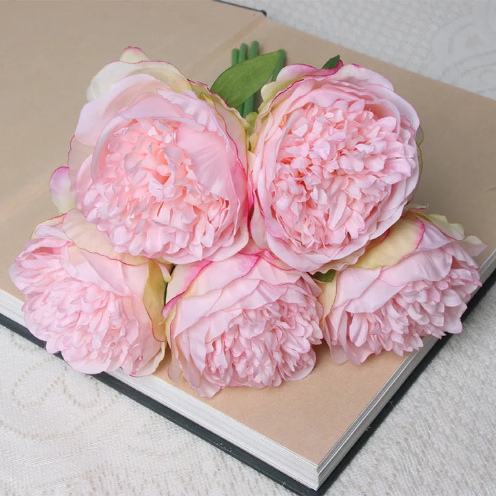 Artificial Peony Rose Bouquet