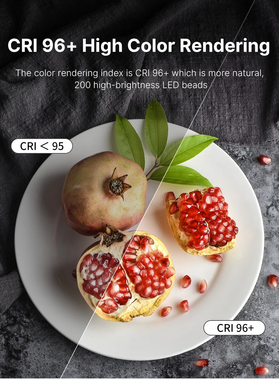 Ulanzi U-200 Ring Light Photography Led Video light BI-color Camera With phone clip cold shoe for Youtube Live Rig lamp