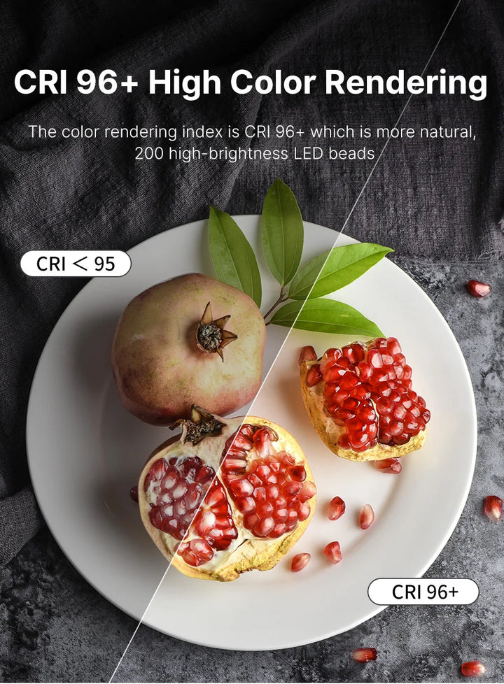 Ulanzi U-200 Ring Light Photography Led Video light BI-color Camera With phone clip cold shoe for Youtube Live Rig lamp