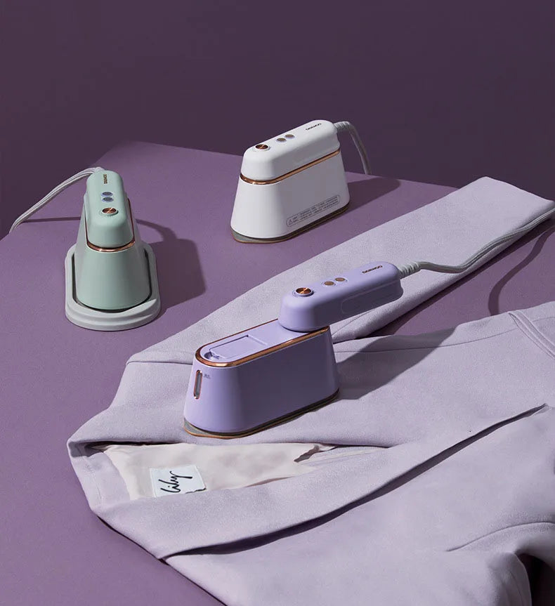 New Hanging Ironing Machine Handheld 1000W Home Small Steam Iron Portable Dry Wet Double Ironing 6 Holes For Steam