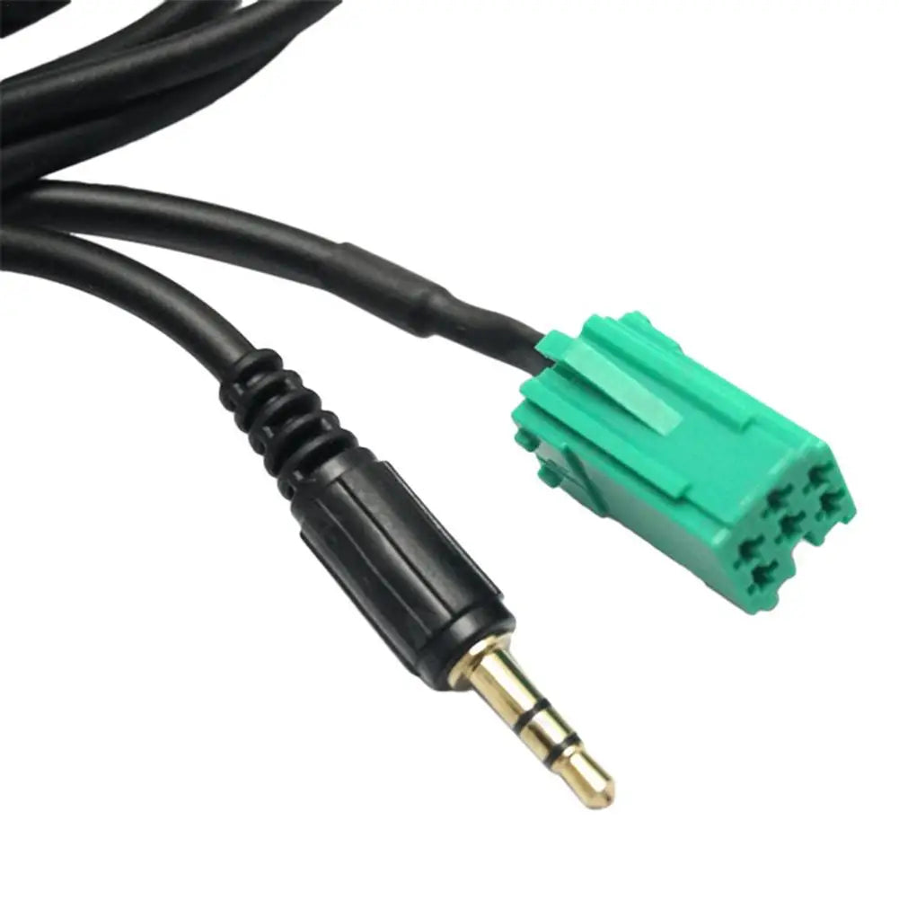 Car Aux Cable 3.5MM Audio Adapter For Renaults Clio Espace Kangoo Megane Scenic Trafic Twingo 2005 2006 2007 2008 2009 Active