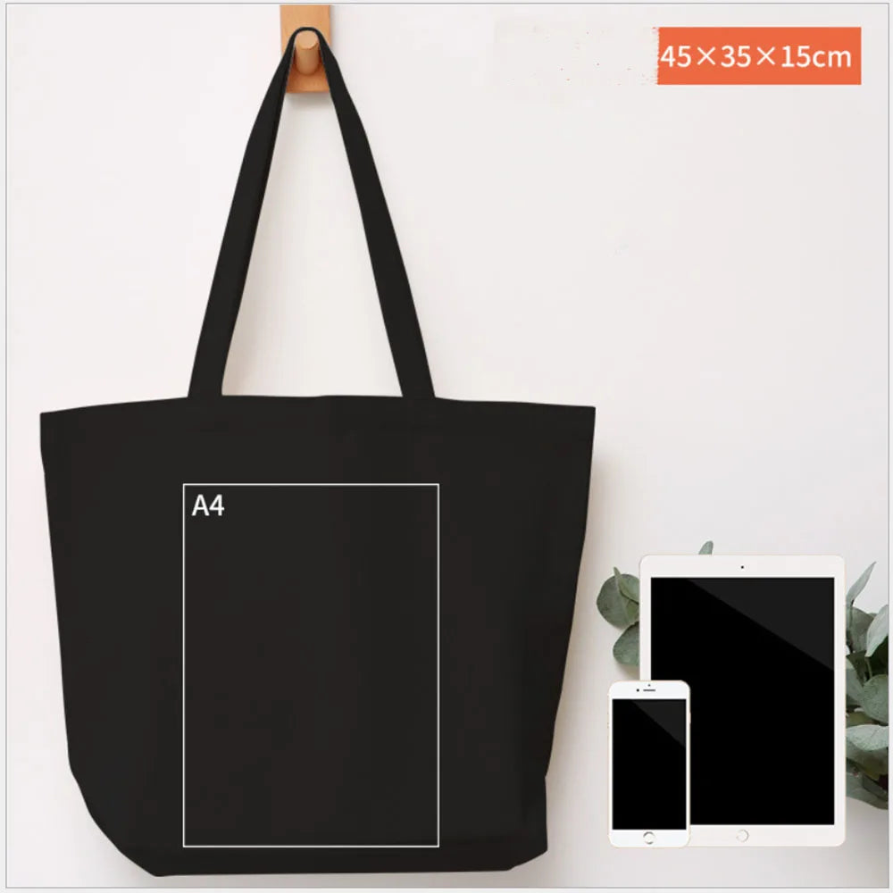 Canvas Bag Grocery Bag Food shopper Bag Eco-Friendly foldable Bag folding Pocket Tote Portable Shoulder Handbags Shopping bag