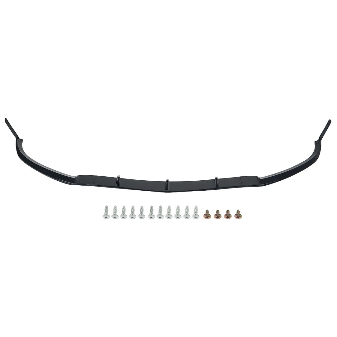 MagicKit ABS Car Front Bumper Spoiler Lip Splitter Trim for Mercedes Benz C-Class C205 W205 A205 2015 2016 2017 2018 Black CAR