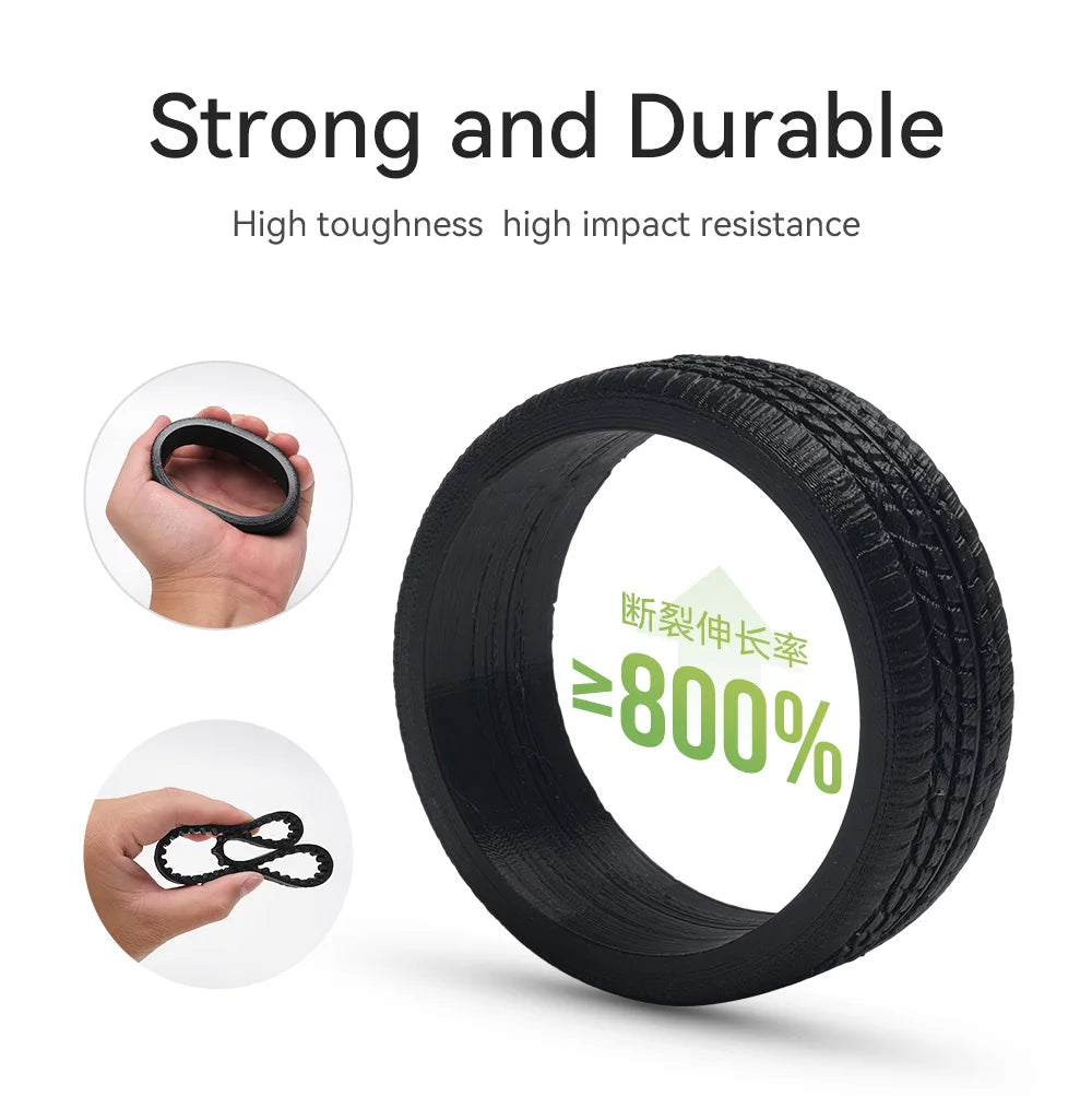 eSUN Flexible TPU Filament 1.75mm,TPU 95A 3D Printer Filament 1KG 2.2 LBS Spool 3D Printing Material TPU 95A  For 3D Printers