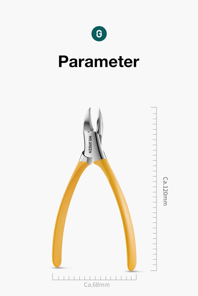 MR.GREEN ingrown Nail Clippers Toenail Cutter Stainless Steel Pedicure Tools Thick Toe Nail Correction Deep Into Nail Grooves