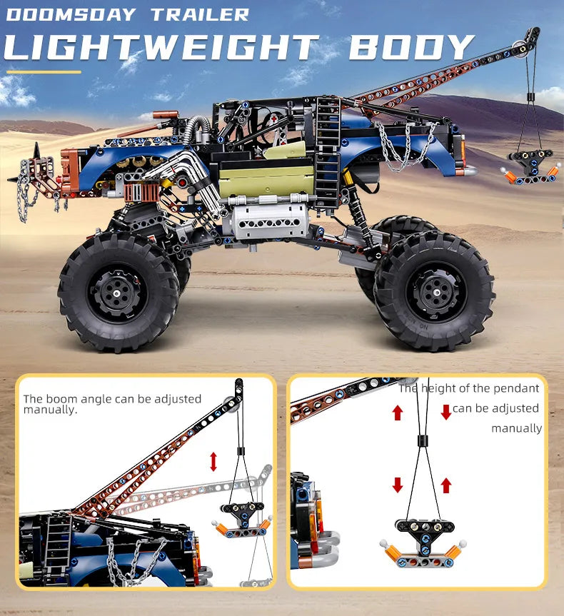 MOULD KING 18002 Technical RC Car Toys For Boys Building Blocks Remote Control Off-Road Car Terrain Climbing Buggy Truck Gifts