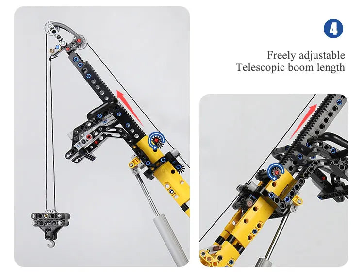 Mould King 17011 Technical MOC-43434 Heavy-duty Tow Truck Building Blocks City Engeineering Bricks Car Toys Christmas Gifts