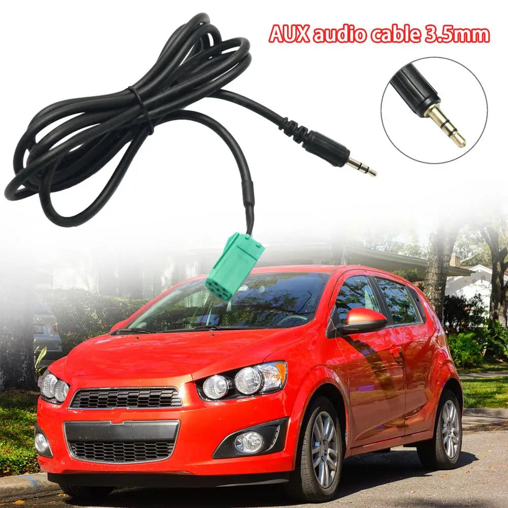 Car Aux Cable 3.5MM Audio Adapter For Renaults Clio Espace Kangoo Megane Scenic Trafic Twingo 2005 2006 2007 2008 2009 Active