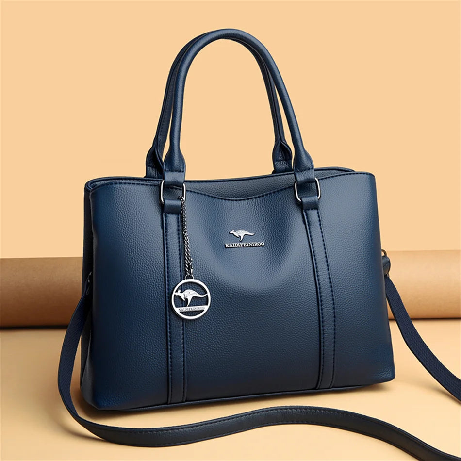 Genuine Brand Luxury Designer Women Bags High Quality Leather Shoulder Crossbody Messenger Tote Bag Large Handbag Purses