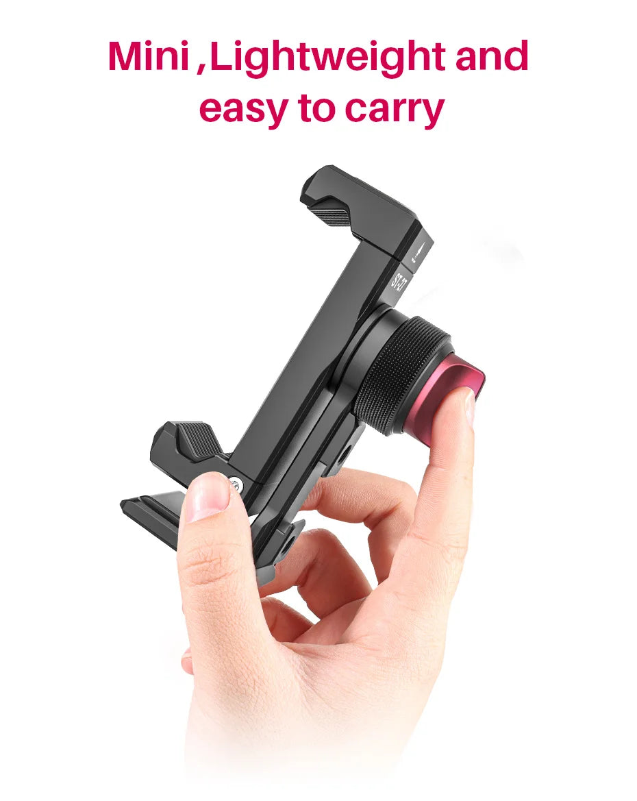 Ulanzi ST-27 Metal Vertical Shooting Phone Mount Holder Clip with Cold Shoe for Rode Wireless Go Microphone Video Light Vlog