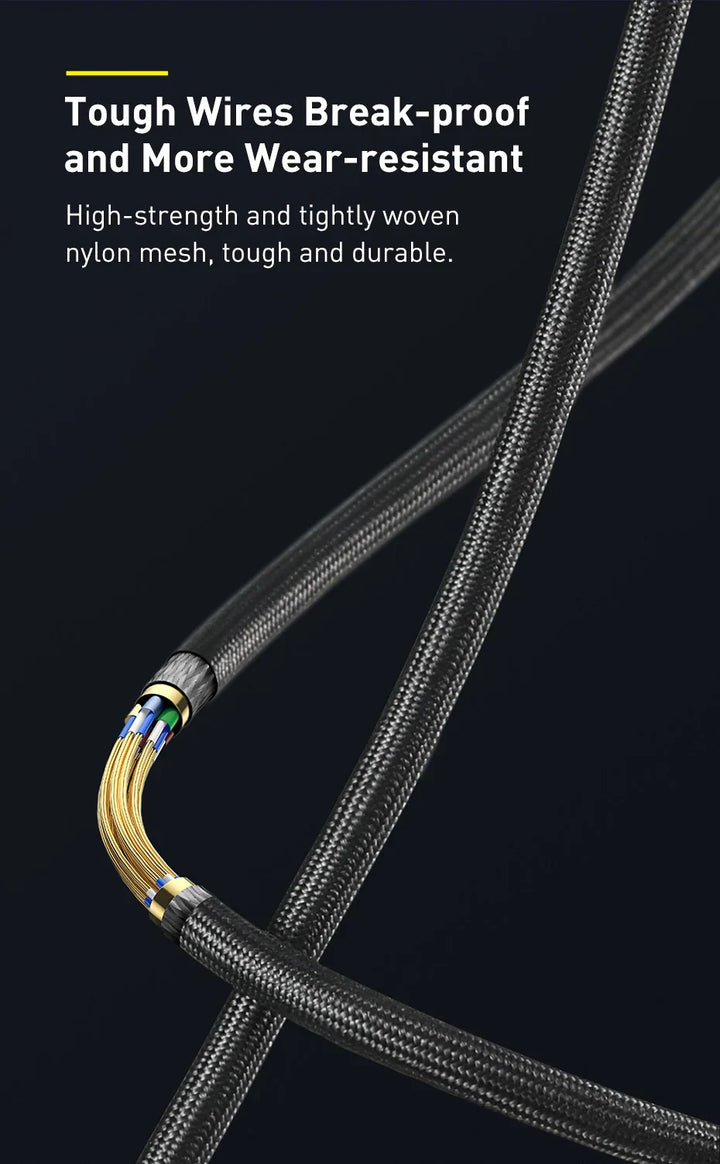 Baseus HDMI-Compatible Cable for Xiaomi Mi Box 48Gbps Digital for PS5 PS4 8K 2.1 4K 2.0 HDMI-Compatible Splitter 8K/60Hz Cables