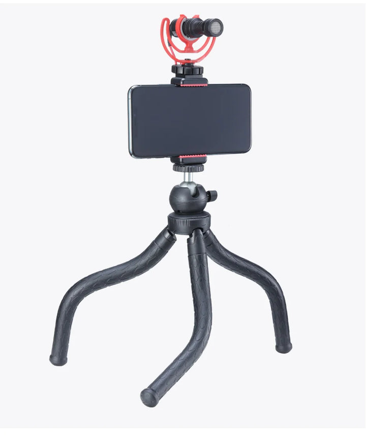 Ulanzi ST-07 Phone Holder Clamp Clip With Cold Shoe Mount Extend Mic Video Light 1/4'' Tripod Monopod Base Mount for Smartphone