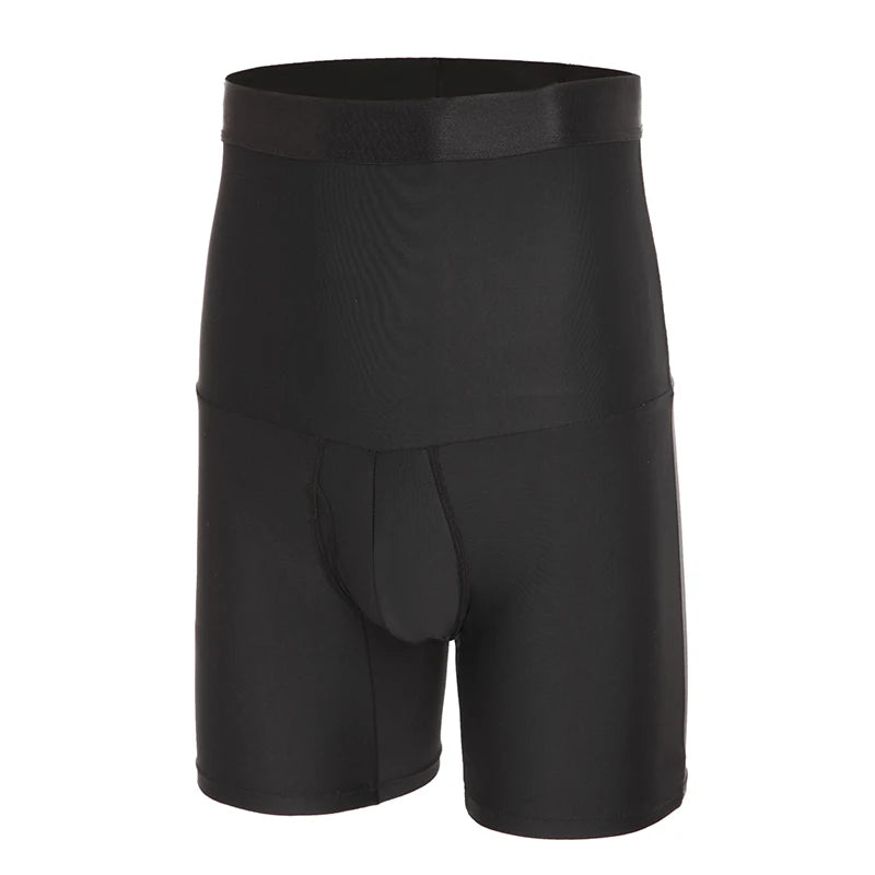Men Body Shaper High Waist Control Panties Underwear Boxer Briefs Tummy Shaping Shorts Slimming Trainer Compression Shapewear