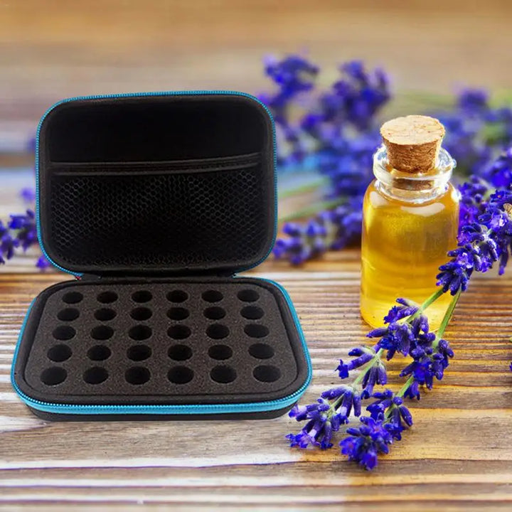 6/10/30/63 Compartments Essential Oil Box Organizer 1Ml 2Ml 3Ml Essential Makeup Storage Box Perfume Oil Essential Oil Box Case