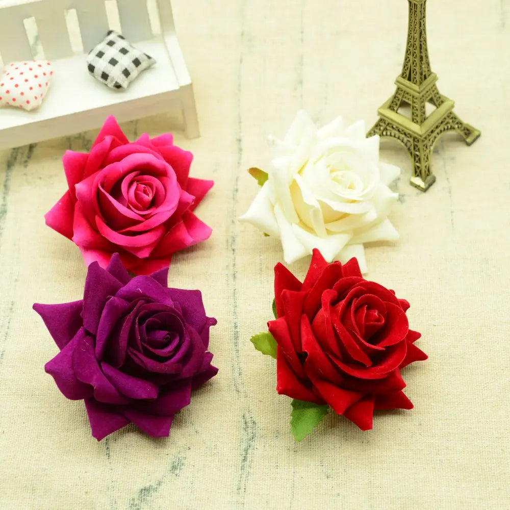 Artificial Silk Roses for Décor