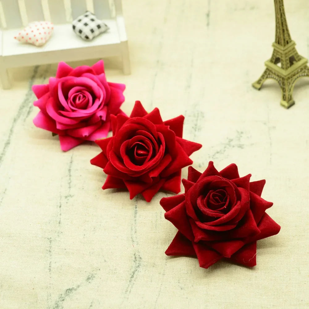 Artificial Silk Roses for Décor