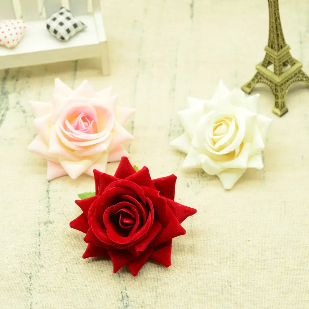 Artificial Silk Roses for Décor