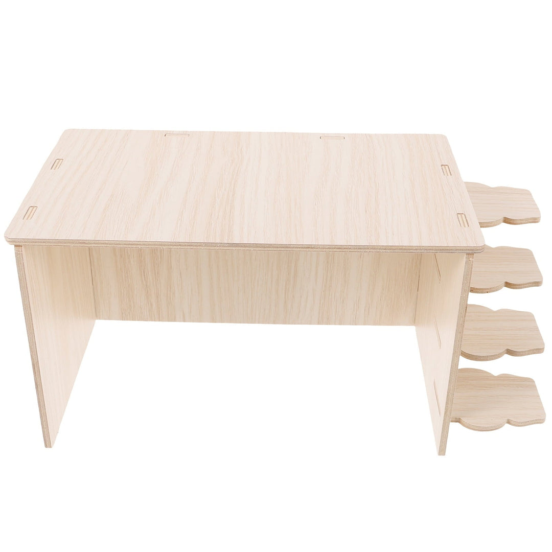 Hamster Hideout House Small Bunny Hideaway Animal Rabbit Cage Wooden Rat Delicate