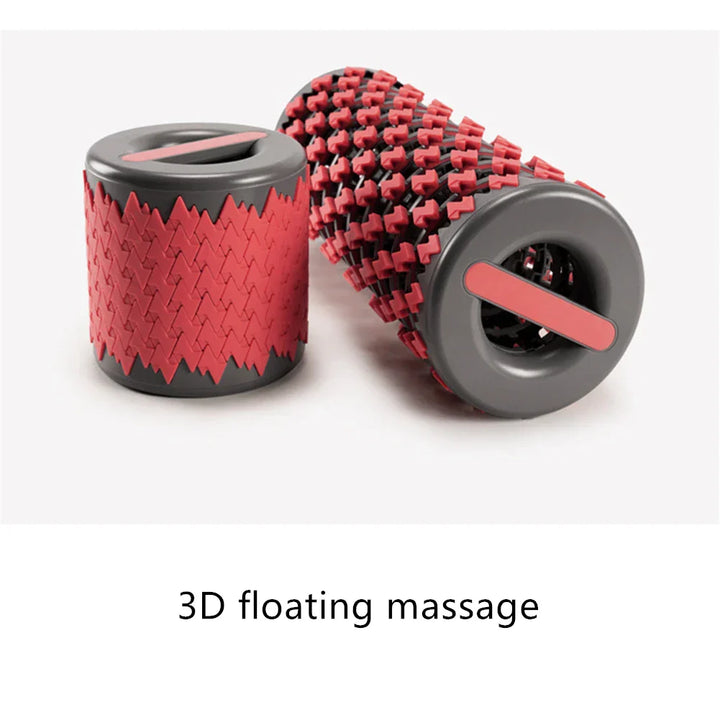 Adjustable Yoga Column ABS Massage Roller, Portable Yoga Brick for Leg, Back Muscle Axis, Relaxation, 13.3-35cm, THANKSLEE