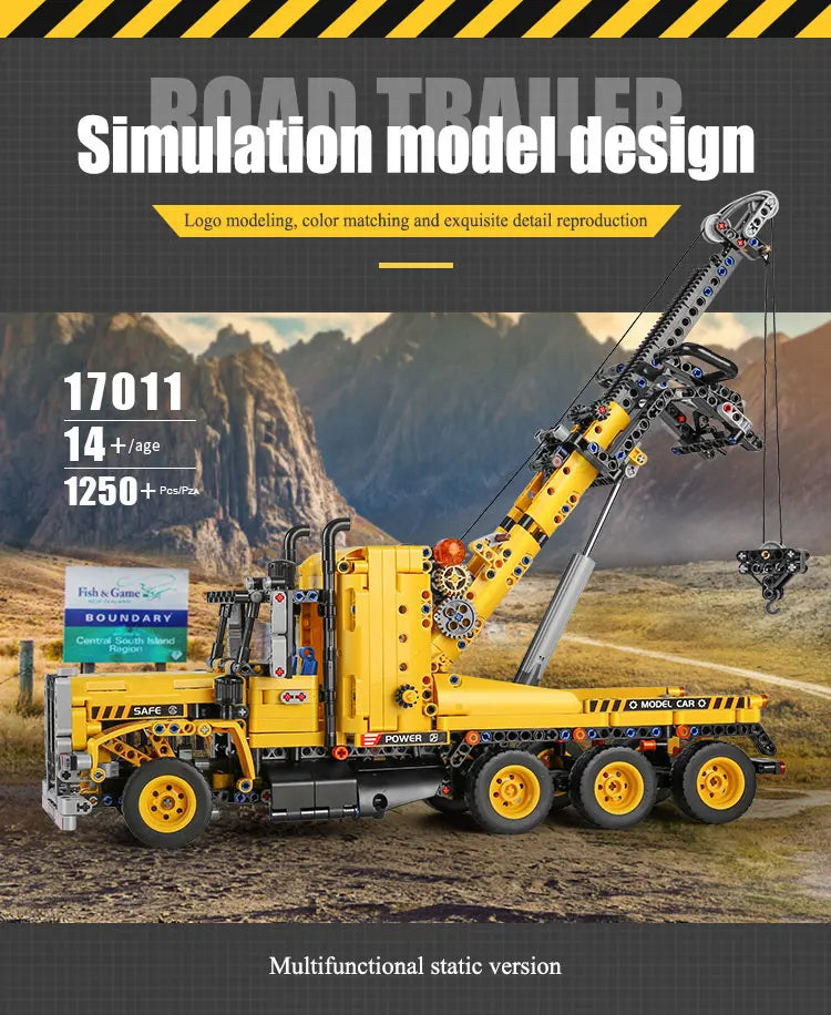 Mould King 17011 Technical MOC-43434 Heavy-duty Tow Truck Building Blocks City Engeineering Bricks Car Toys Christmas Gifts