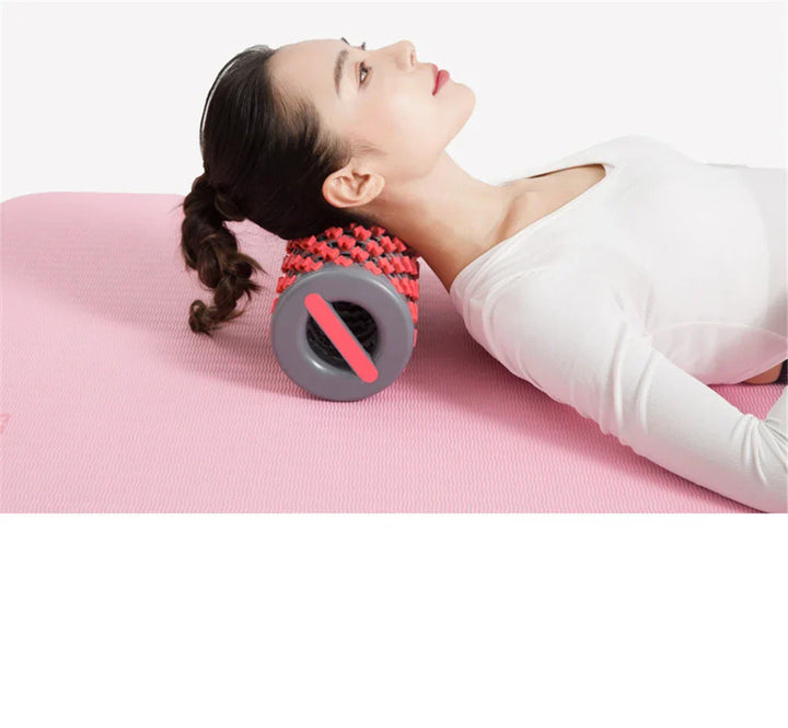 Adjustable Yoga Column ABS Massage Roller, Portable Yoga Brick for Leg, Back Muscle Axis, Relaxation, 13.3-35cm, THANKSLEE