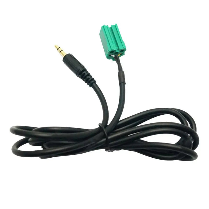 Car Aux Cable 3.5MM Audio Adapter For Renaults Clio Espace Kangoo Megane Scenic Trafic Twingo 2005 2006 2007 2008 2009 Active