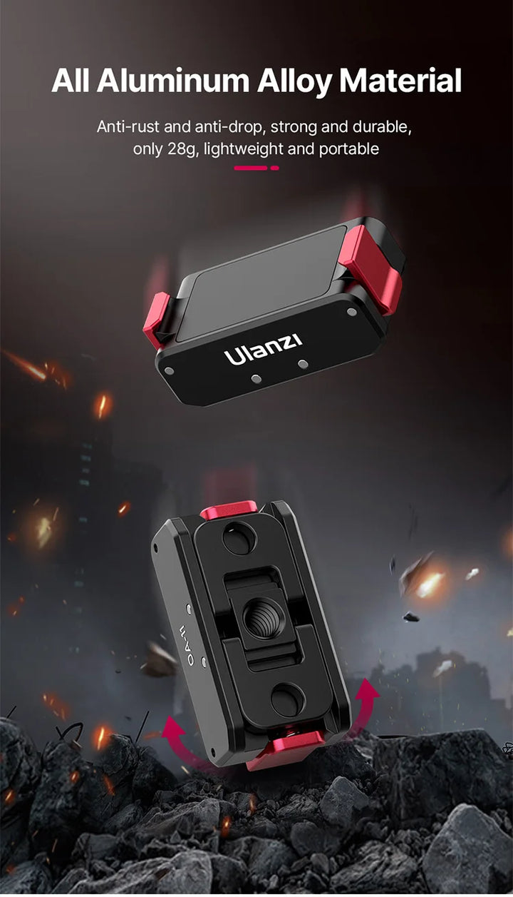 Ulanzi MT-50 Magnetic Tripod for Dji Osmo Action 5 4 3 Adjustable Underwater Selfie Stick Stand Mount Action Camera Accessories