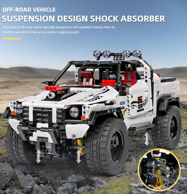 MOULD KING 18002 Technical RC Car Toys For Boys Building Blocks Remote Control Off-Road Car Terrain Climbing Buggy Truck Gifts