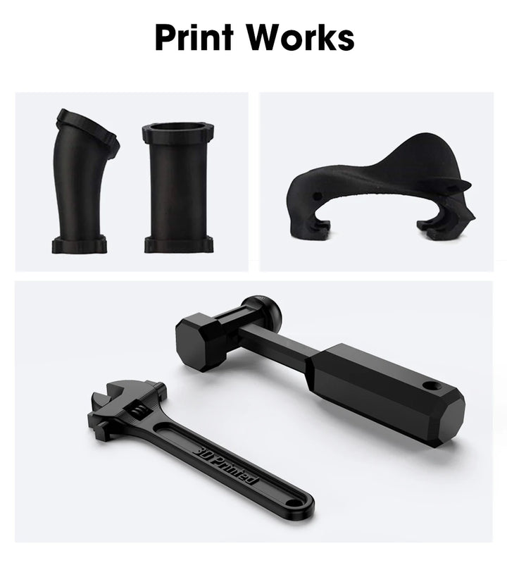 eSUN Carbon Fiber Filled Nylon Filament PA-CF 1.75mm 3D Printer Filament,1KG 2.2LBS Spool 3D Printing Filament for 3D Printers