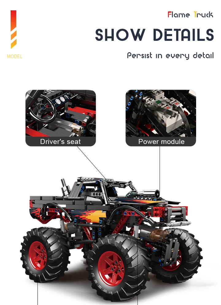 MOULD KING 18002 Technical RC Car Toys For Boys Building Blocks Remote Control Off-Road Car Terrain Climbing Buggy Truck Gifts