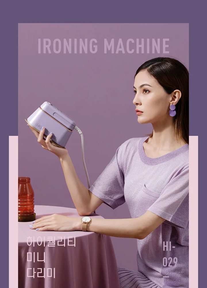 New Hanging Ironing Machine Handheld 1000W Home Small Steam Iron Portable Dry Wet Double Ironing 6 Holes For Steam