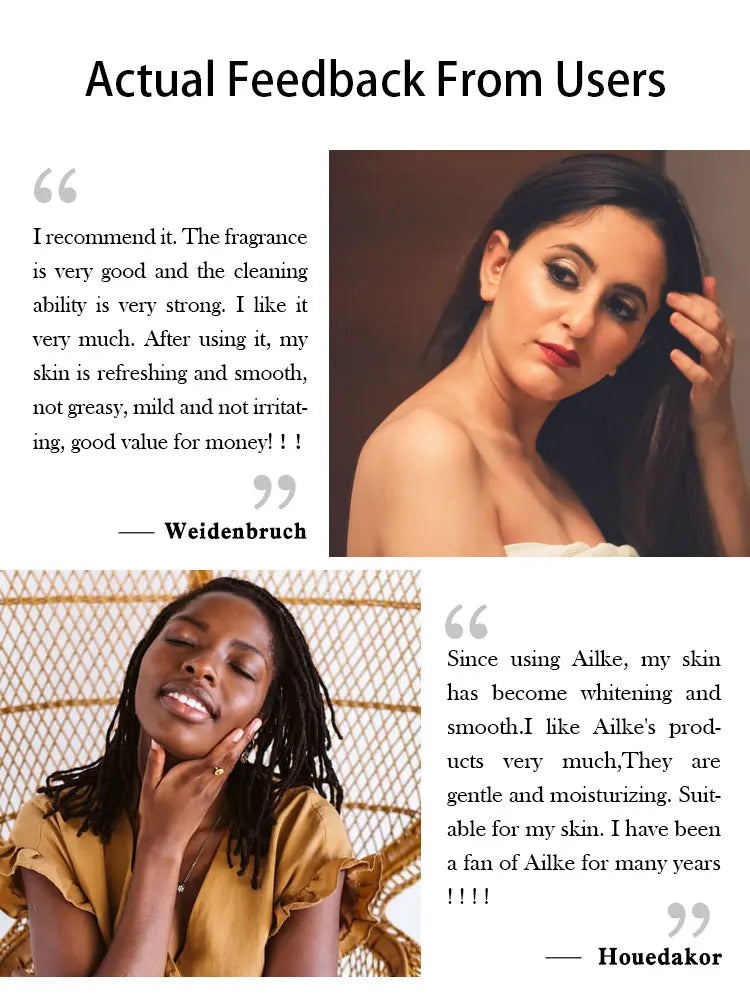 AILKE Collagen Skin Care Kit, Reduce Spots, Whitening, Even Skin Tone, For Dark Skin, Black Skin, African Skin, Caramel Skin