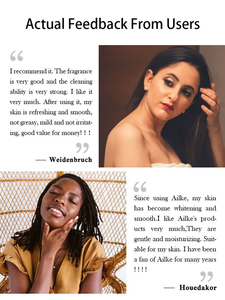 AILKE Collagen Skin Care Kit, Reduce Spots, Whitening, Even Skin Tone, For Dark Skin, Black Skin, African Skin, Caramel Skin