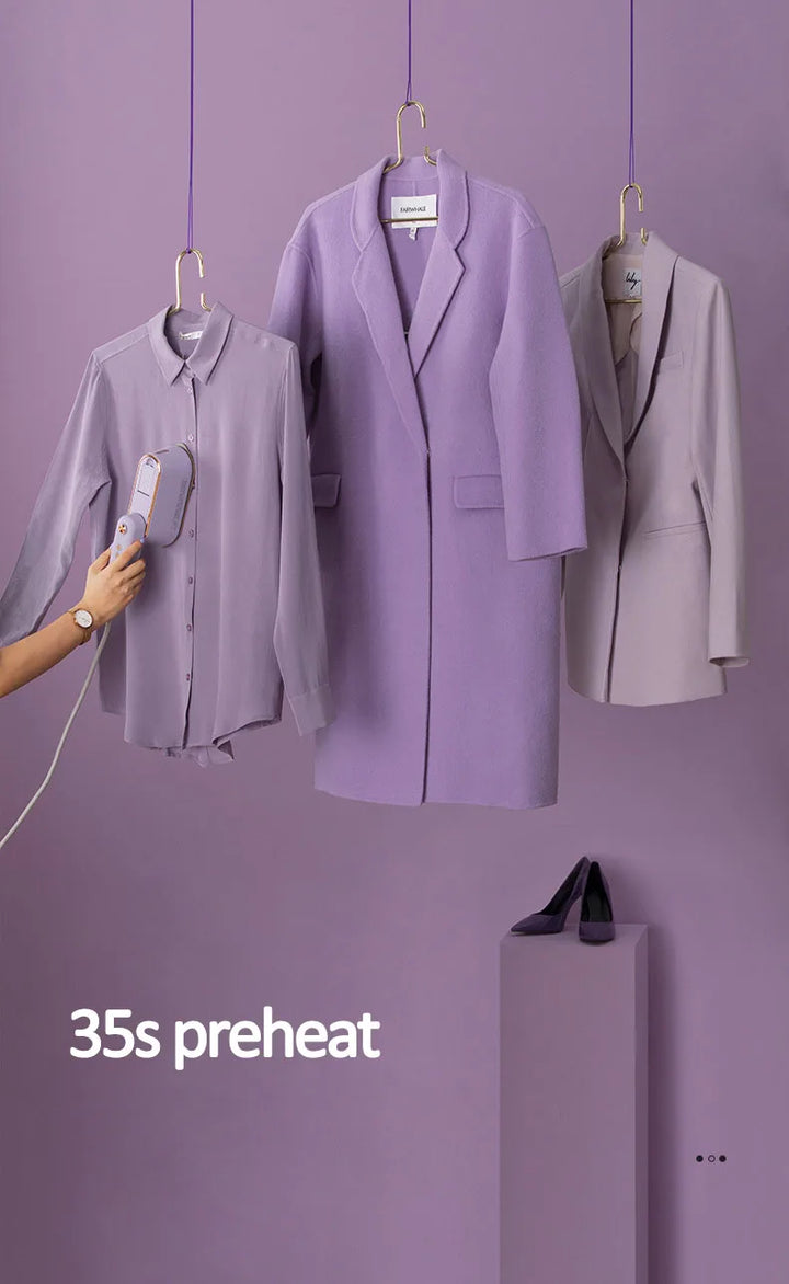 New Hanging Ironing Machine Handheld 1000W Home Small Steam Iron Portable Dry Wet Double Ironing 6 Holes For Steam