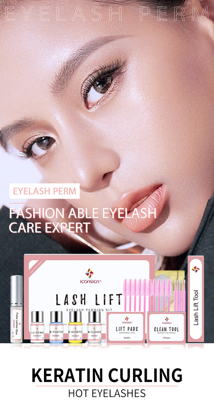 Dropshipping ICONSIGN Upgrade Version Lash Lift Kit Lifting Eyelashes Lasting 6-8 Weeks Calia Perm Eyelash Enhancer Makeup Tools
