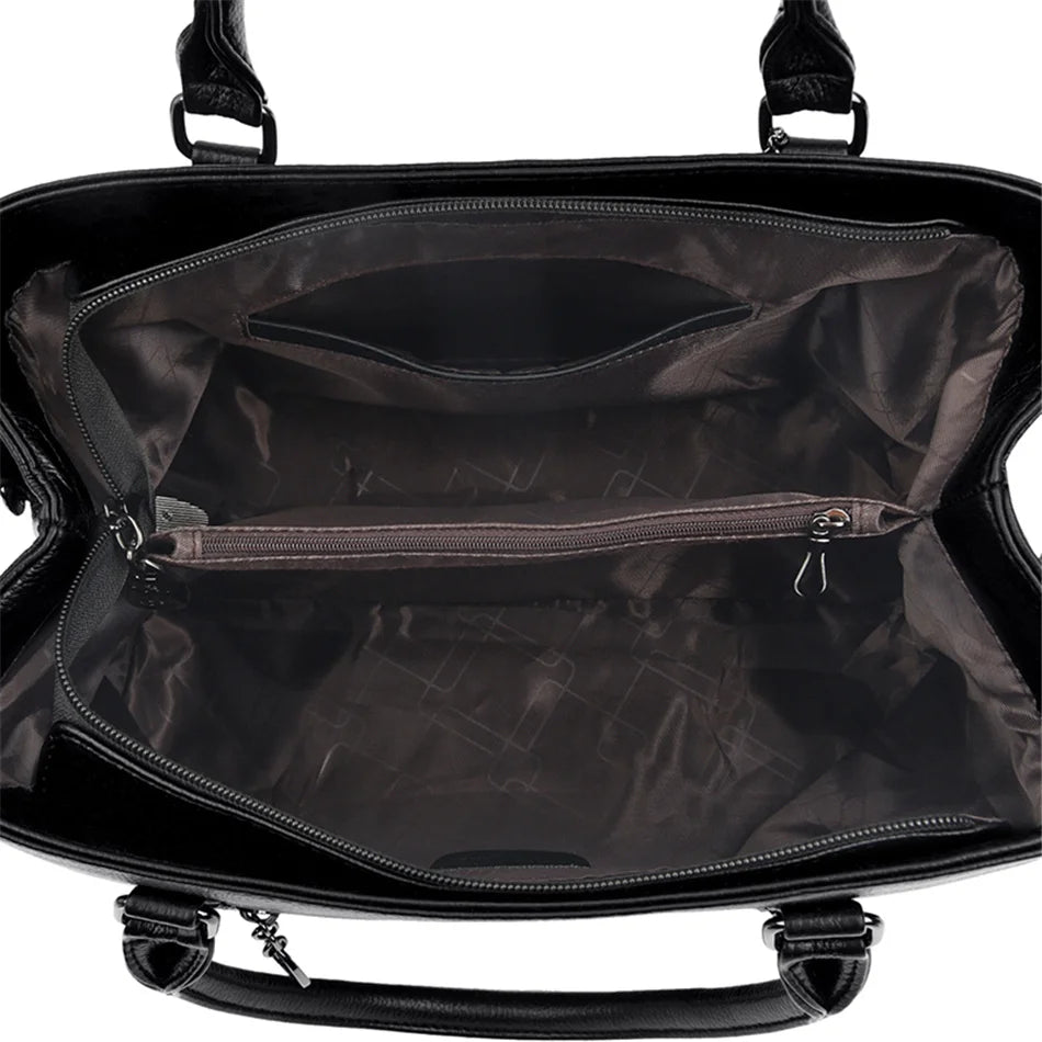 Genuine Brand Luxury Designer Women Bags High Quality Leather Shoulder Crossbody Messenger Tote Bag Large Handbag Purses