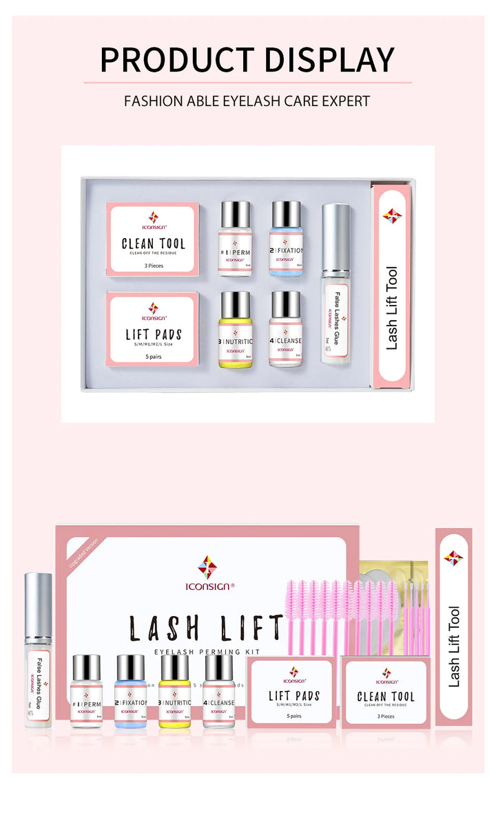 Dropshipping ICONSIGN Upgrade Version Lash Lift Kit Lifting Eyelashes Lasting 6-8 Weeks Calia Perm Eyelash Enhancer Makeup Tools