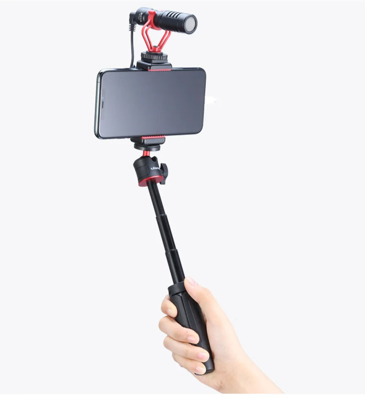 Ulanzi ST-07 Phone Holder Clamp Clip With Cold Shoe Mount Extend Mic Video Light 1/4'' Tripod Monopod Base Mount for Smartphone