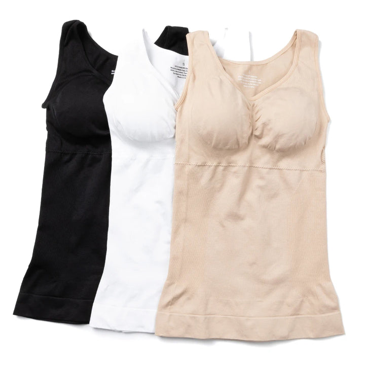 Shapewear for Plus Size Women Tummy Control Shapewear Built-in Bra Shaping Tank Tops Slimming Body Shaper Compression Underwear