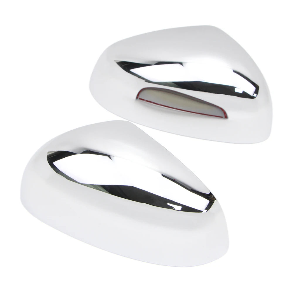 Rearview Chrome Side Wing Mirror Cover for Mercedes-Benz Smart Fortwo 453 2015 2016 2017 Exterior Mirror Cap Cover Trim