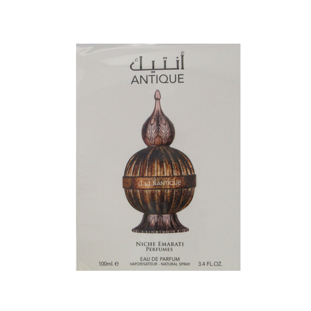 Lattafa Niche Emarati Antique 3.4 Eau De Parfum Spray (Metal Bottle)