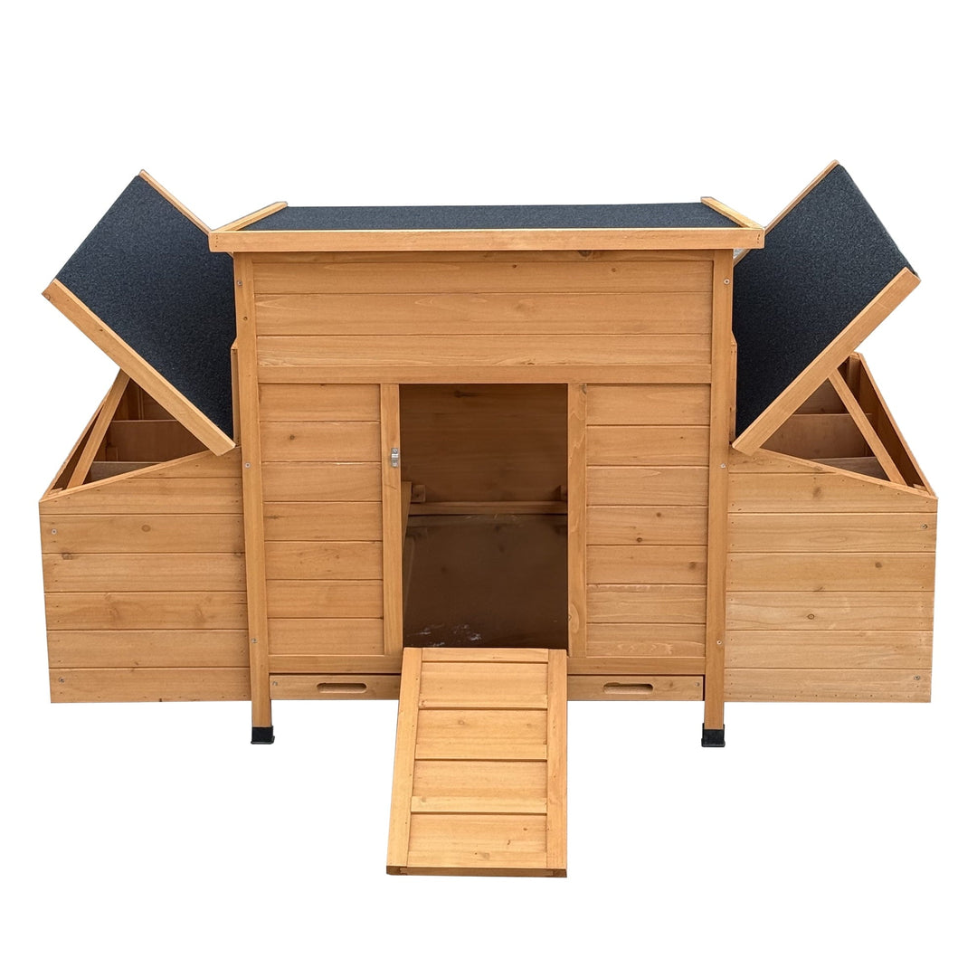 Large Wood Chicken Coop Backyard Hen House 4-6 Chickens