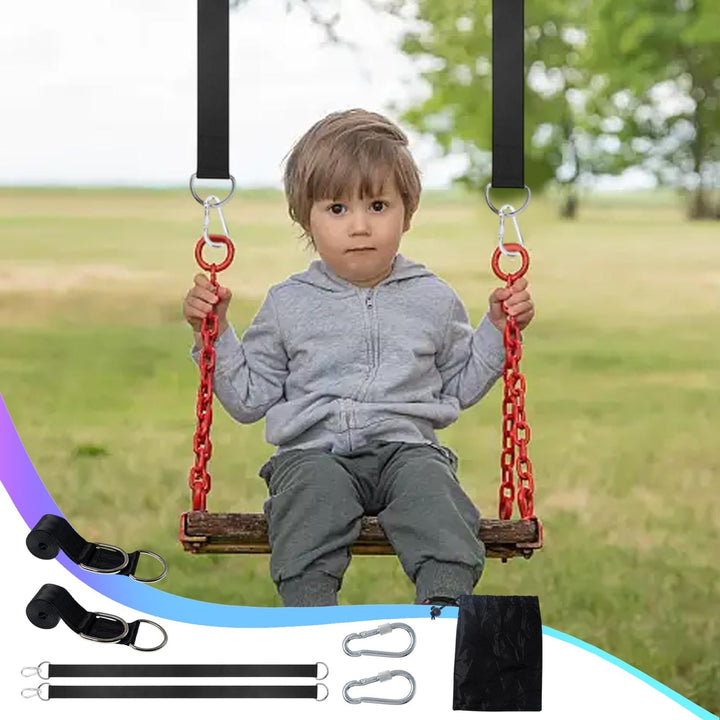 Linnome Outdoor Camping Swings Strap High Strength Polyester Swings Hammocks Strap Set