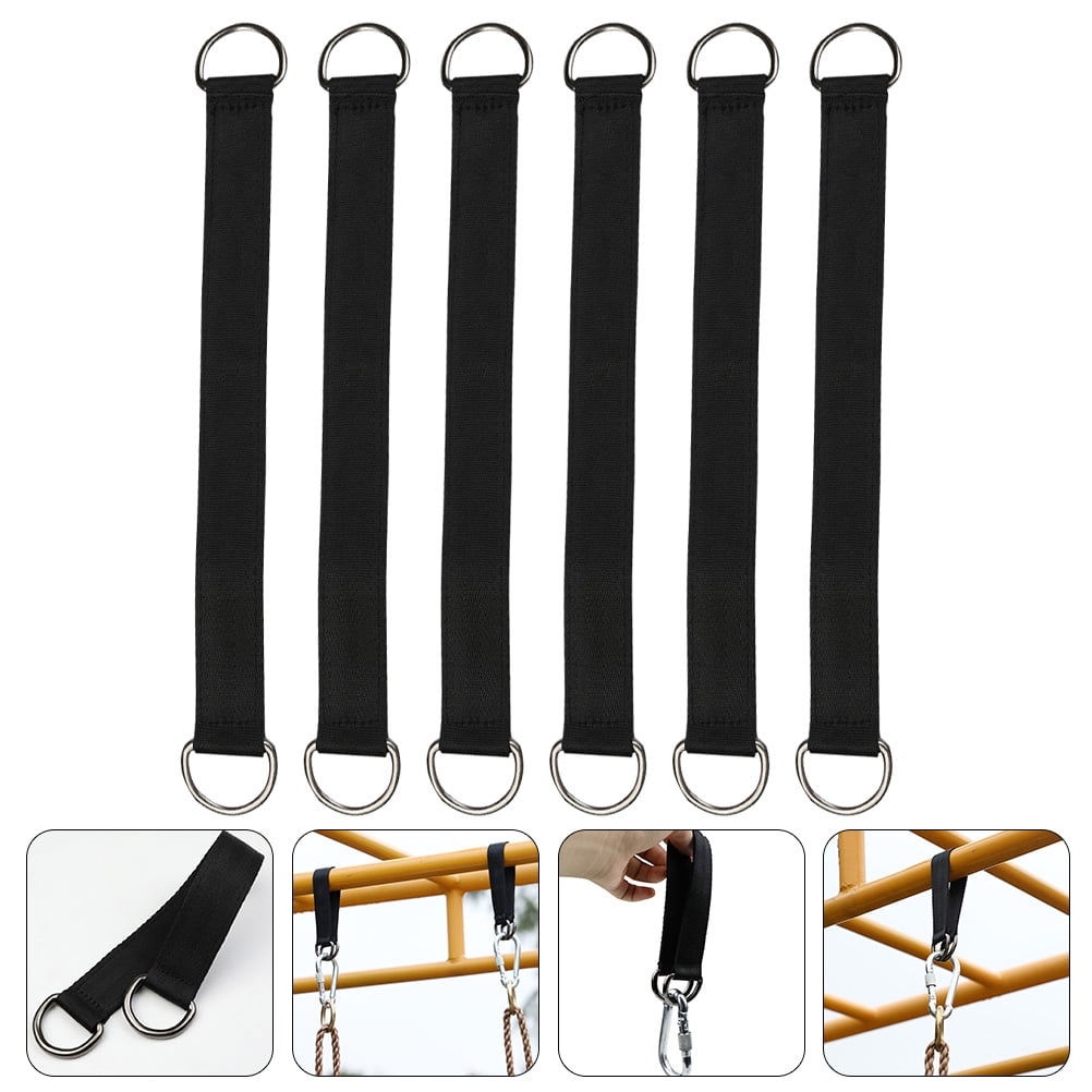 MIPCASE 6pcs Tree Hanging Strap Heavy Duty Stainless Steel for Outdoor Adventures
