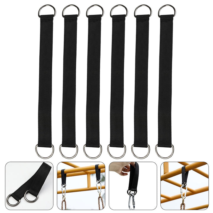 MIPCASE 6pcs Tree Hanging Strap Heavy Duty Stainless Steel for Outdoor Adventures