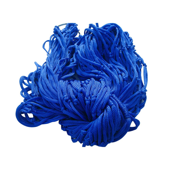 Mobutofu Outdoor Hammock Durable Netted Nylon Blue 1Set For Hanging Bed And