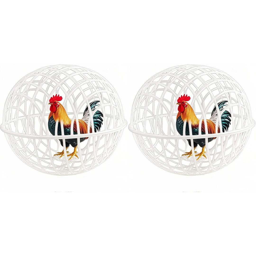 Movable Chicken Coop Ball â 2025 New Round Hutch for Free-Range Poultry â Rolling Cage for Chicks, & Rabbits â Prevents Dog Attacks & Horse Trampling â Outdoor Farm Pet Safety Gift